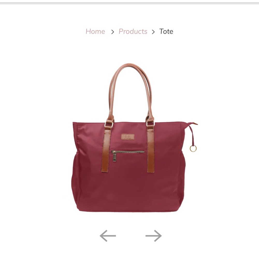 The Teacher Tote— NEW, maroon burgundy original $90 bag AMAZING!